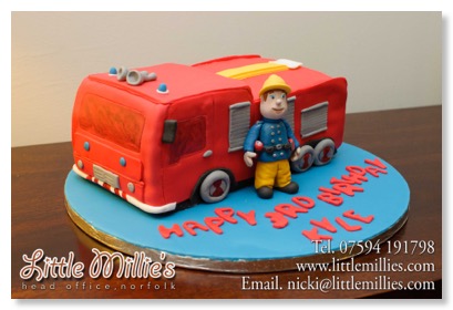 fireman Sam Cake by Little Millie&#39;s-4